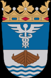 Caduceus on the coat of arms of Jyväskylä, Finland