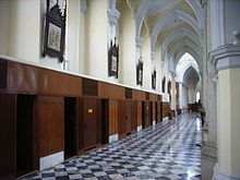 Typical indoor placement along the nave (Hong Kong Catholic Cathedral of the Immaculate Conception)